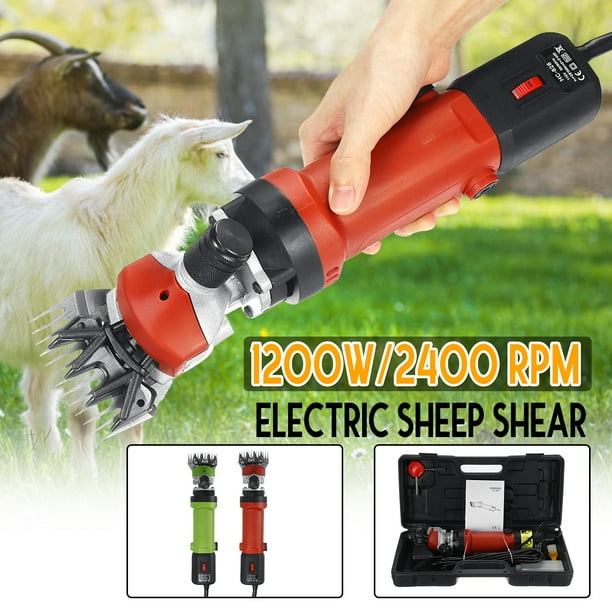 110V 690W Electric Shearing Clipper Shear Sheep Goats Alpaca Farm Shears Orange